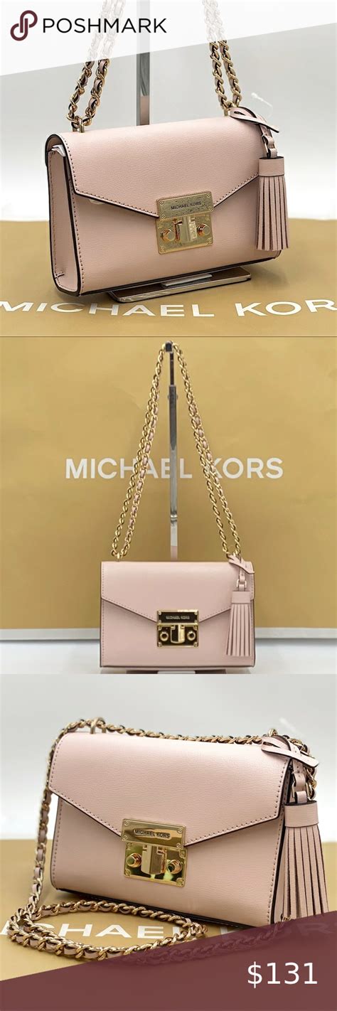 michael kors rose small leather xbody|michael kors crossbody purse.